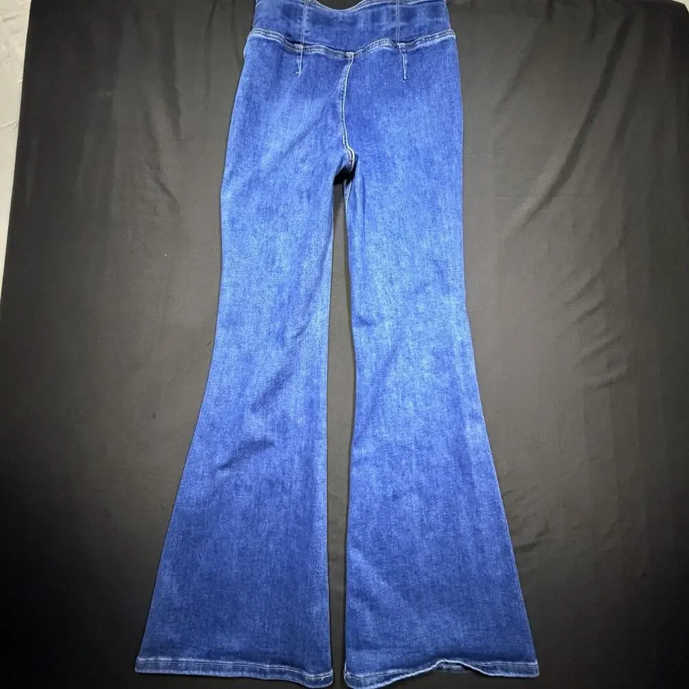 Risen High Rise Bell Bottom Flare Jeans Womens 7/28 Blue - Picture 8 of 8